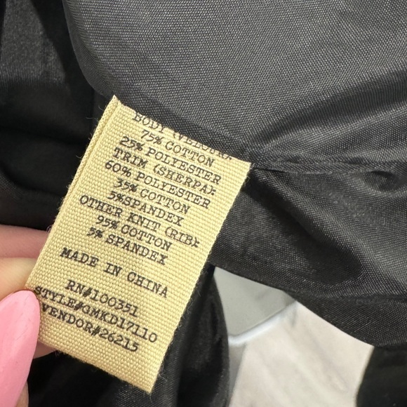 Gimmicks Black Sherpa Women’s Velour Snap Bomber Jacket (S) - Picture 10 of 10